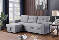Devion Lenna Reversible Sectional Sleeper Sofa