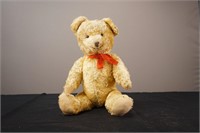 Antique Teddy Bear with Red Bow