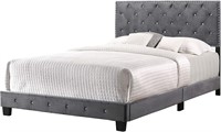 Glory Furniture Velvet Upholstered Queen Bed
