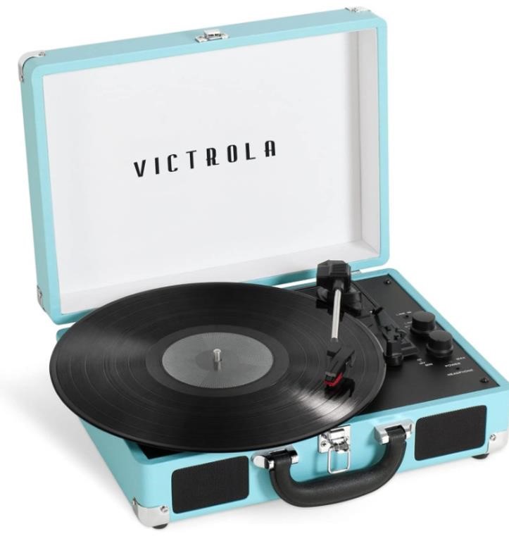 $92.00 Victrola Suitcase Bluetooth Turntable,
