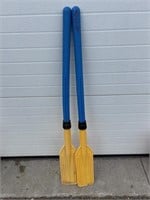 2 paddles - blue/yellow