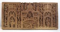 BUDDHIST WOODEN CARVING WALL HANGING