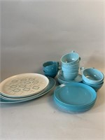 Early set of Melmac dishes