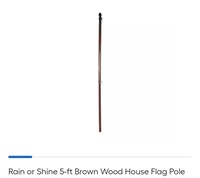 Wooden 60" Flag Pole-Brown