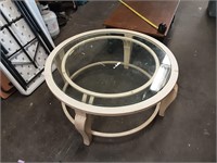 Nice Metal Round Glass Top Table