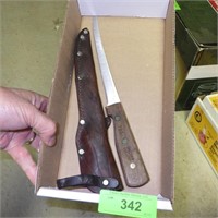 CHICAGO CUTLERY FILLET KNIFE & LEATHER SHEATH