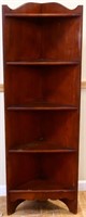 Vintage 5 tier corner shelf