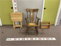 Vintage Rocking Chair, Tv Tables, Magazine Rack