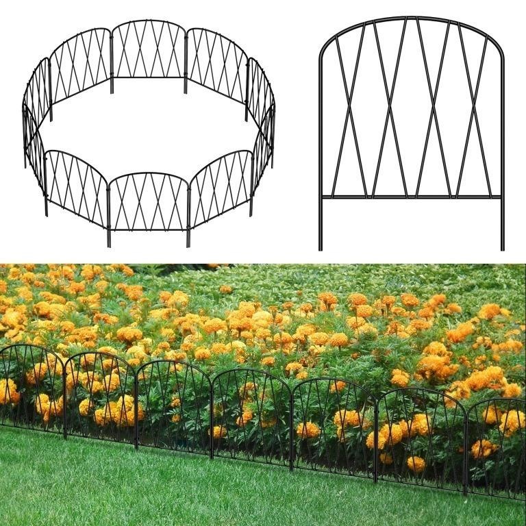 Garden Fences and Borders for Dogs,24 Panels Flowe