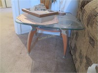 Vintage, Glasstop End Table