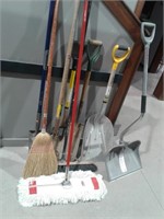 (9) Long Handle Tools, Brooms, Mop