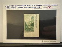 #751A MINT NH IMPERF CORNER 1934 NATL PARKS STAMP