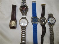 6pc Men;s Wrist Watch