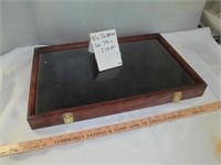 Wood & Glass Table Top Display Case