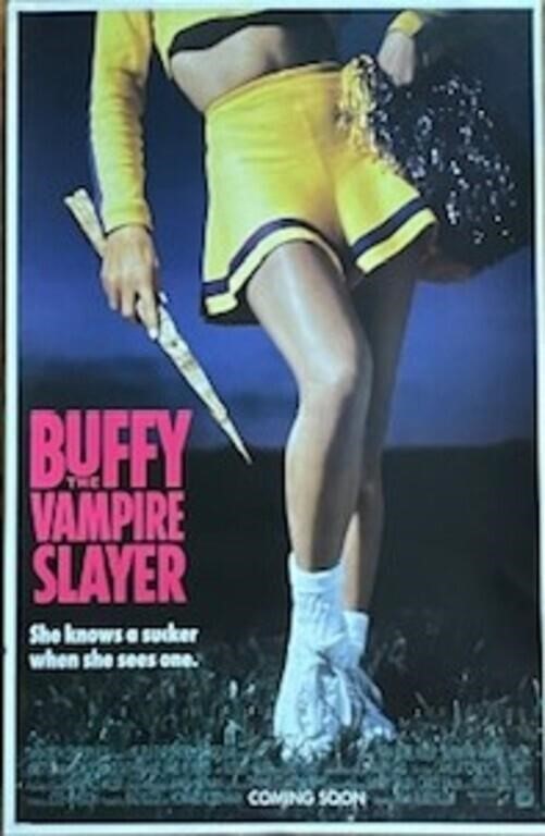 Vintage "BUFFY THE VAMPIRE SLAYER" COMING SOON POS