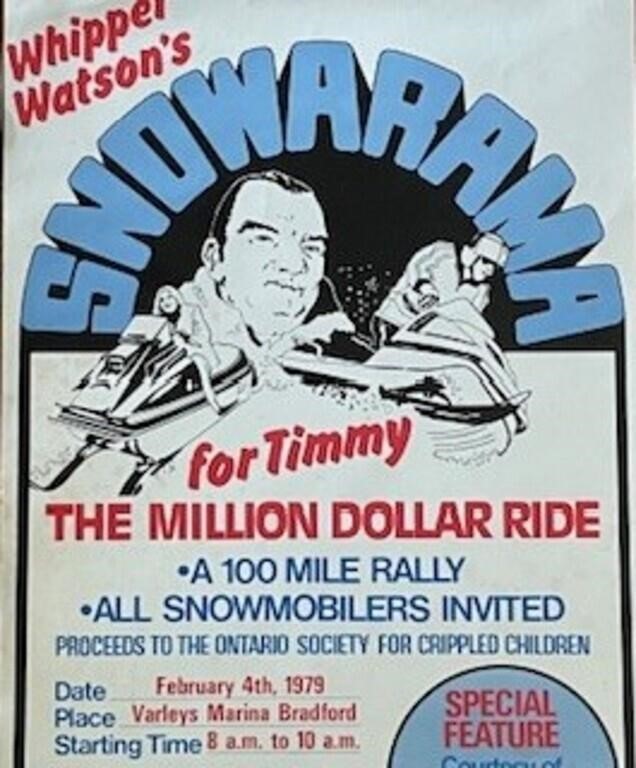 Vintage Whipper Watson's "SNOWARAMA" POSTER