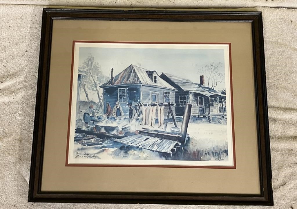 Framed Signed/Numbered Bernard Wiley Print