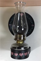 OIL LAMP WITH REFLECTOR WALL BRACKET