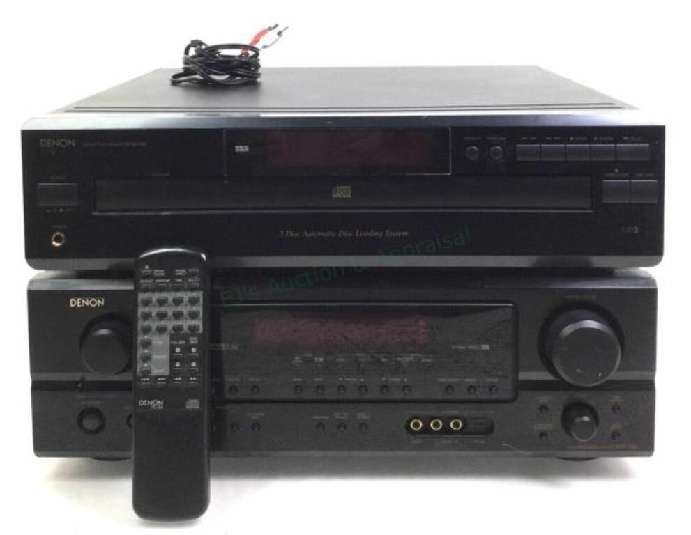 (2pc) Denon Cd Changer, Surround Receiver