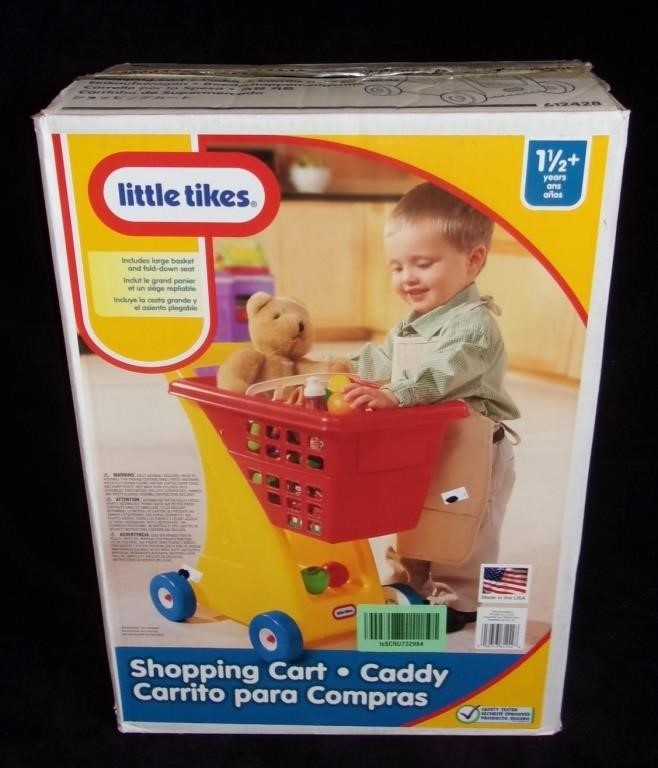 Little Tikes shopping cart.