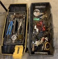 Tool box wit tools. No latches on box
