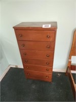 6 DRAWER SMALL WOOD CHEST OF DRAWERS