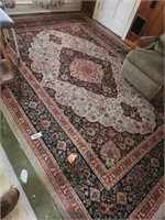 8' X 11' ORIENTAL DESIGNED AREA RUG- UPSTAIRS