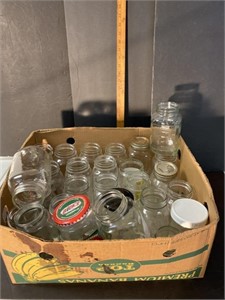 Large lot of canning jars