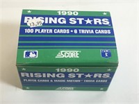1990 Rising Stars Score Set in Box w/ Griffey Jr.