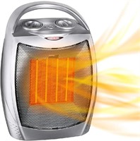 Portable Electric Space Heater with Thermostat, 15