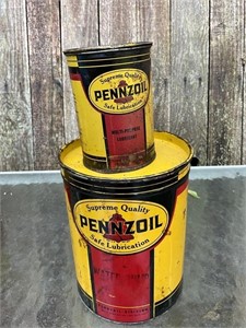 PENZOIL CANS-5 LB AND 1 LB