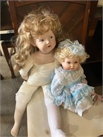2 porcelain dolls