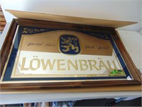 New Old Stock Lowenbrau Bar Mirror