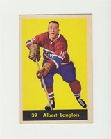 1960 Parkhurst Albert Langlois Hockey Card
