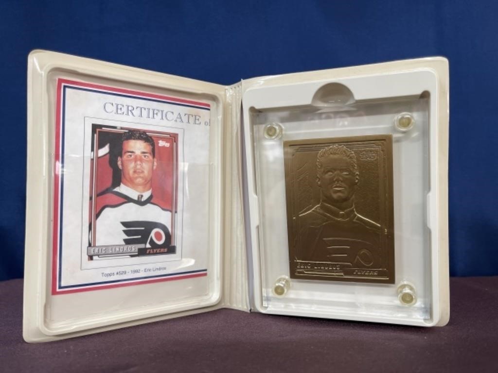 Eric Lindros Limited edition Bronze hockey card