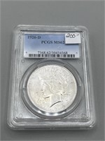 1926-D PCGS MS62 Silver Peace Dollar