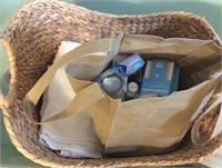 Toiletries And Towels, Basket