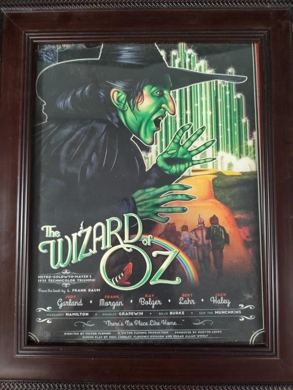 Framed Wizard of Oz Picture 16x13
