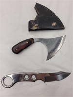2 fixed blade outdoor knives including Remington