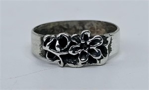 Sterling SIlver Flower Ring