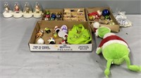 Christmas Decorations & Wind Up Toys Lot