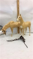 Johnny West horses & saddle