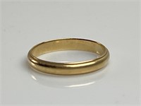 3 Grams 14k Yellow Gold Mans Wedding Ring