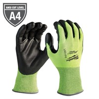 Small Hi-Vis Level 4 Cut Resistant Work Gloves