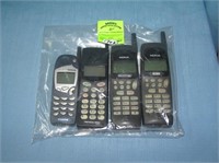 Group of modern cell phones