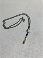 Moon rainbow necklace