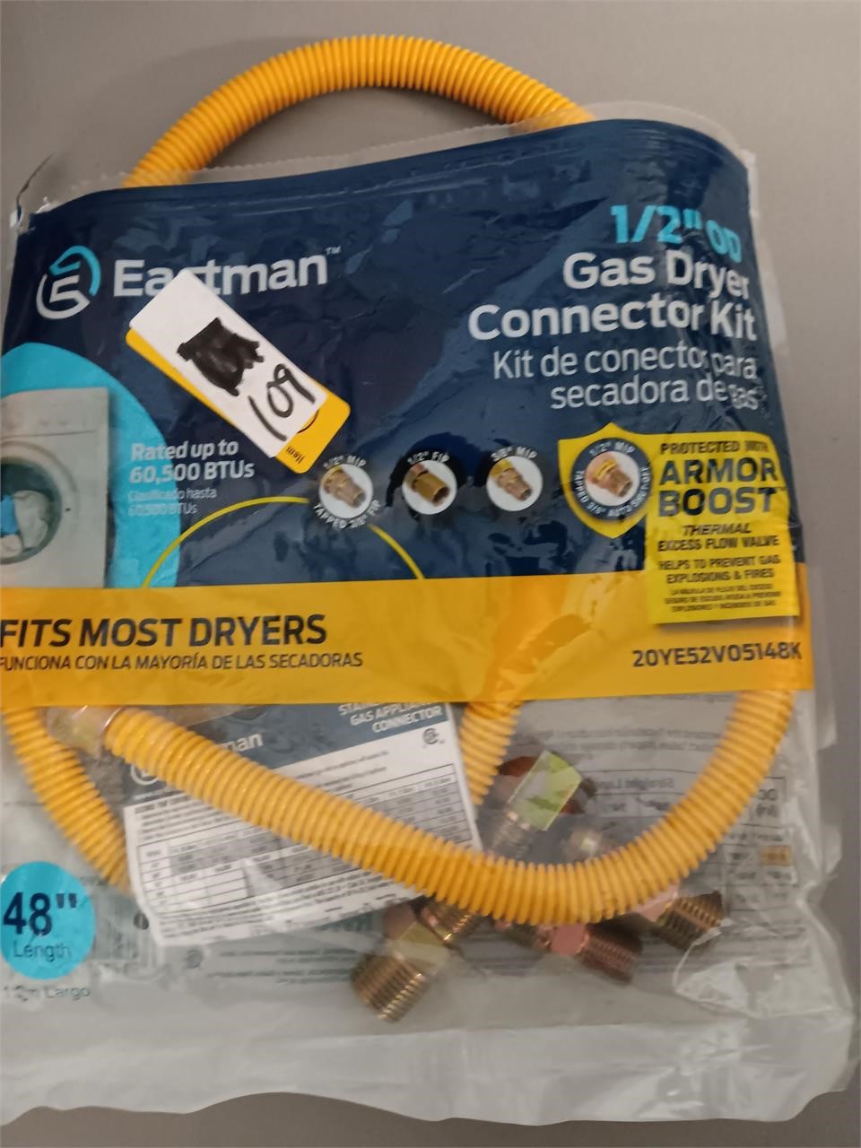 gas dryer connector kit
