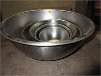 Lot of (6) Stainless Bowls