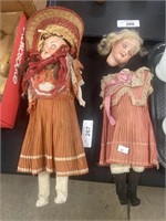 Pair of vintage dolls.