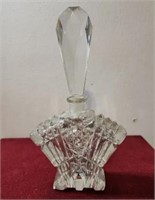 Antique English Art Deco Perfume Bottle Crystal